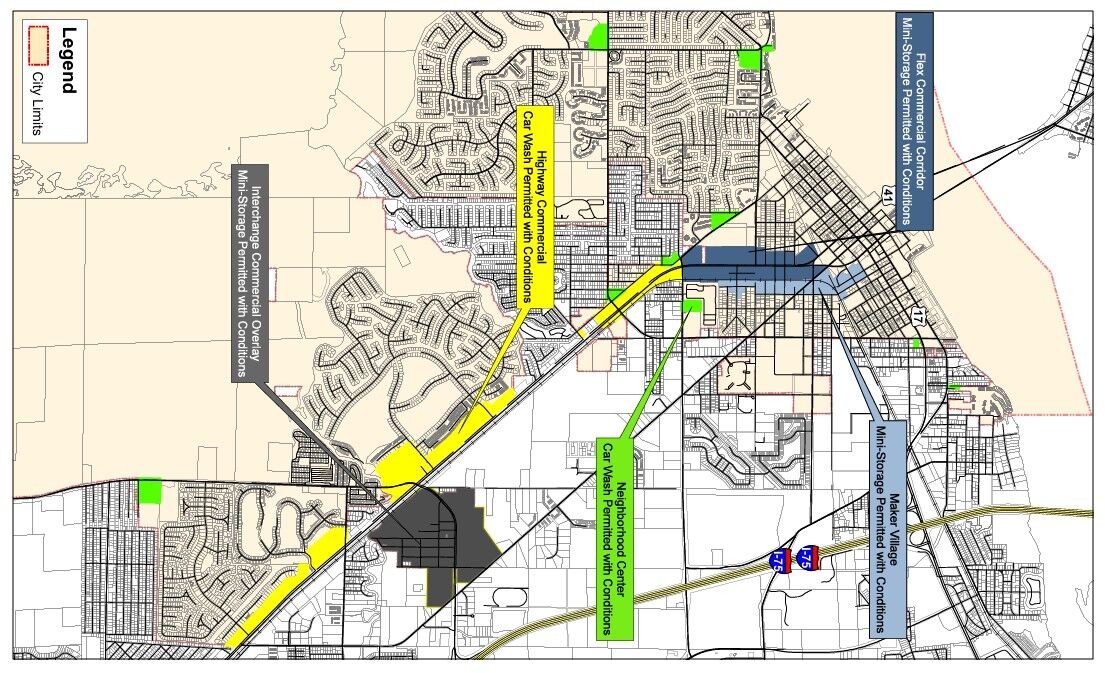 Moratorium areas zoned for car washes horizontal